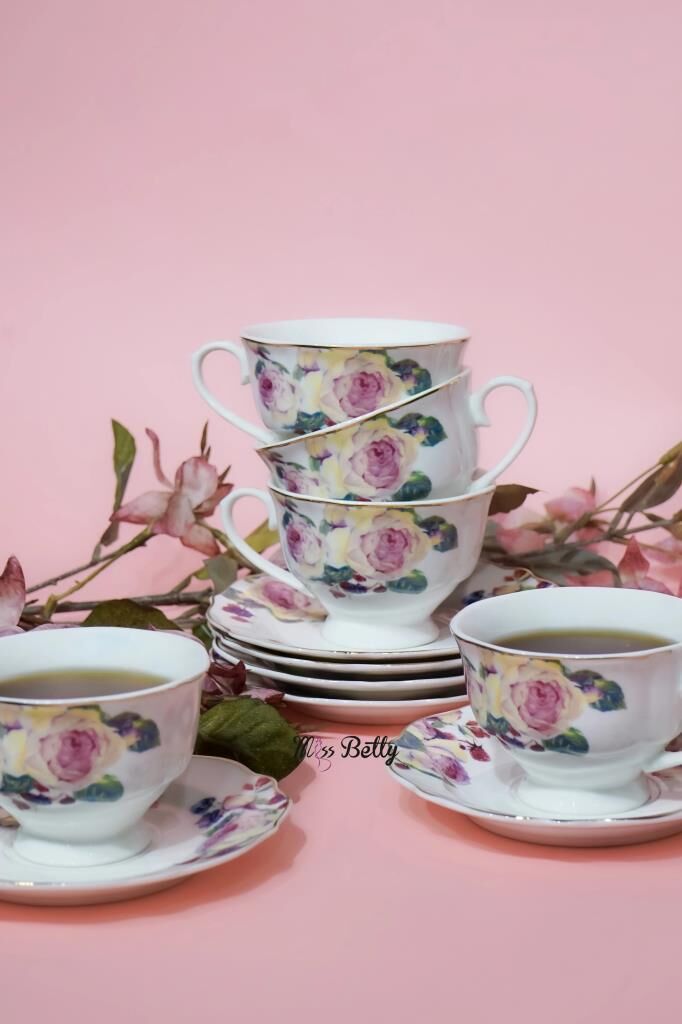 ROSE DELUXE 6 KİŞİLİK ÇAY FİNCANI