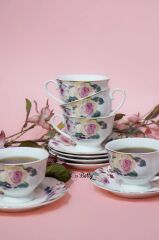 ROSE DELUXE 6 KİŞİLİK ÇAY FİNCANI