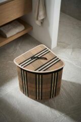 BAMBU KÖŞELİK KATLANABİLİR KAHVE ÇAMAŞIR SEPETİ