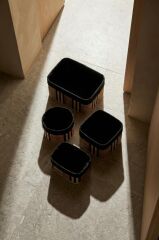 BAMBU 4'LÜ SEPET SETİ KAHVE