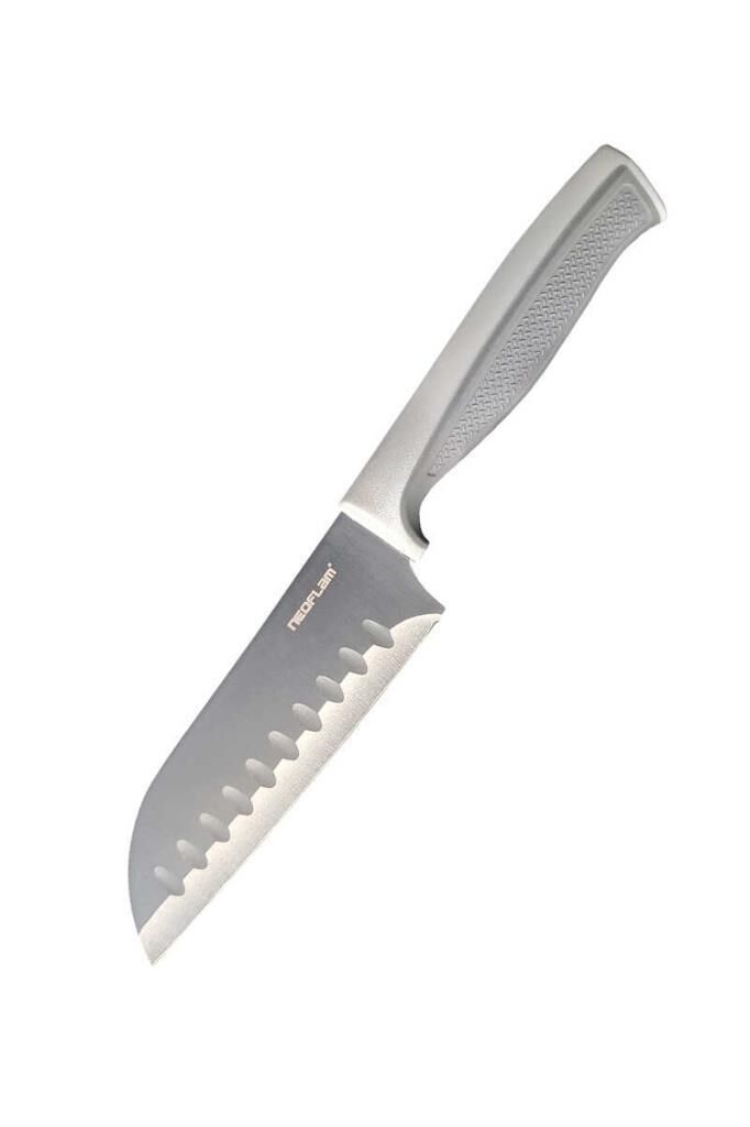 FİKA MICROBAN SANTOKU BIÇAK GRİ 13CM