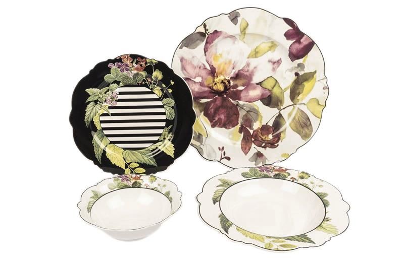 FLORAL 6 KİŞİLİK 24 PARÇA YEMEK TAKIMI