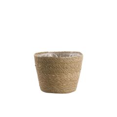 KONİK HASIR SEPET-SAKSI 25x20 CM