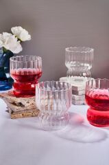 STRIPE 6'LI CAM BARDAK 280ML