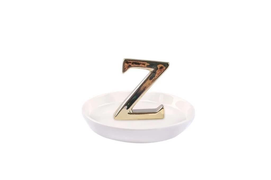 AROW PORSELEN YALDIZLI HARF TABAK Z