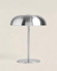 GÜMÜŞ ŞEMSİYE MODEL MASA LAMBASI 15X22CM