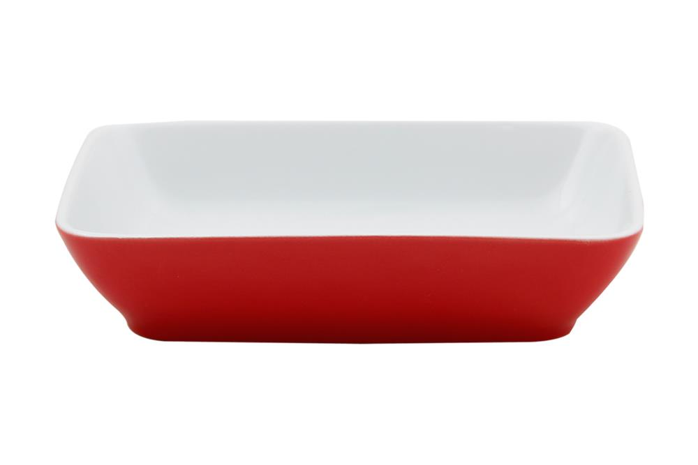 KIRMIZI DİKDÖRTGEN SALATA TABAK