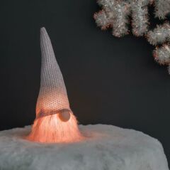 PEMBE NOEL LED IŞIKLI CÜCE DEKOR 26CM