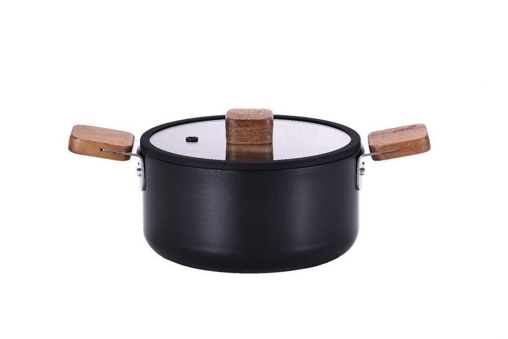 BIEN ALÜMİNYUM SİYAH DÖKÜM TENCERE 18CM