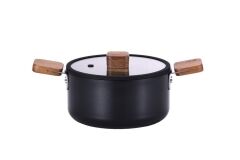 BIEN ALÜMİNYUM SİYAH DÖKÜM TENCERE 18CM