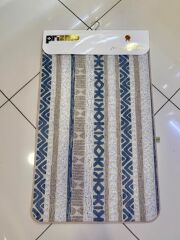JAKAR GRİ EKRU DESENLİ 2'Lİ BANYO PASPASI 60X100 + 50X60CM