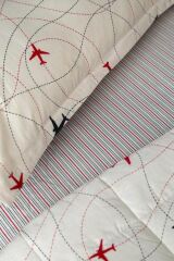 PLANE TEK KİŞİLİK YATAK ÖRTÜSÜ SET