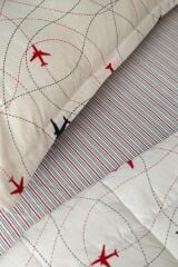 PLANE TEK KİŞİLİK YATAK ÖRTÜSÜ SET