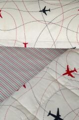 PLANE TEK KİŞİLİK YATAK ÖRTÜSÜ SET