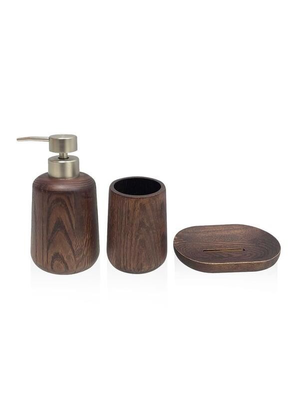 WOODEN 3 PARÇA BANYO SETİ