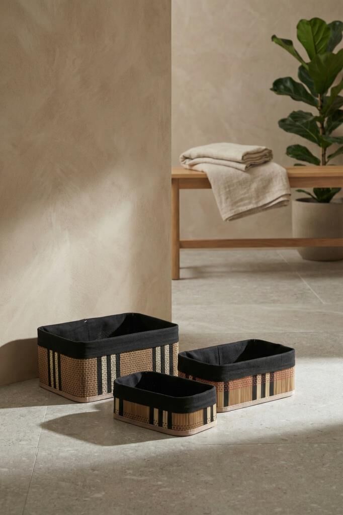 BAMBU 3 'LÜ SEPET KAHVE