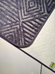JAKAR ANTRASİT DESENLİ 2'Lİ BANYO PASPASI 60X100 + 50X60CM