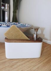 WOODY BEYAZ SÜNGERLİ SIVI SABUNLUK 420ML