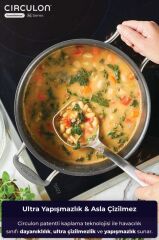 CİRCULON CAM KAPAKLI XL DERİN TENCERE 24X17CM