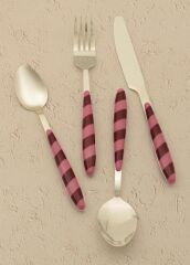 JOY GOLD PEMBE 24 PARÇA ÇATAL KAŞIK BIÇAK TAKIMI