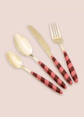 JOY GOLD PEMBE 24 PARÇA ÇATAL KAŞIK BIÇAK TAKIMI