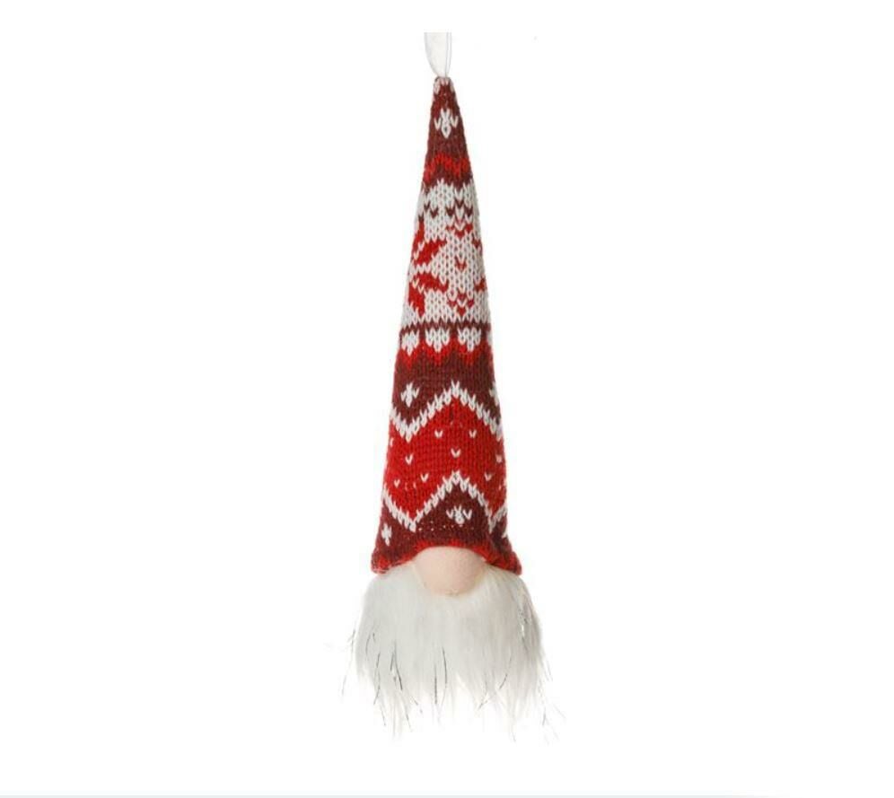 KIRMIZI BEYAZ NOEL IŞIKLI CÜCE DEKOR 19CM