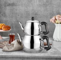 MERCAN ORTA BOY ÇAYDANLIK SİYAH SAP