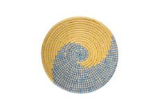 HASIR DUVAR DEKOR/TABAK SARI LACİVERT 35CM