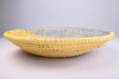 HASIR DUVAR DEKOR/TABAK SARI LACİVERT 35CM