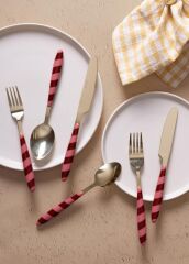 JOY GOLD PEMBE 36 PARÇA ÇATAL KAŞIK BIÇAK TAKIMI