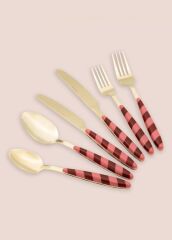 JOY GOLD PEMBE 36 PARÇA ÇATAL KAŞIK BIÇAK TAKIMI