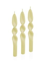 BURGU 3'LÜ ŞAMDAN MUM HERBAL GREEN 25CM