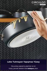 CİRCULON CAM KAPAKLI SIĞ TENCERE 28CM