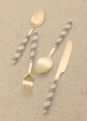 JOY GOLD YEŞİL 24 PARÇA ÇATAL KAŞIK BIÇAK TAKIMI