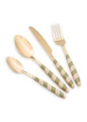 JOY GOLD YEŞİL 24 PARÇA ÇATAL KAŞIK BIÇAK TAKIMI