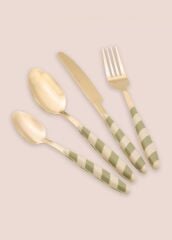 JOY GOLD YEŞİL 24 PARÇA ÇATAL KAŞIK BIÇAK TAKIMI