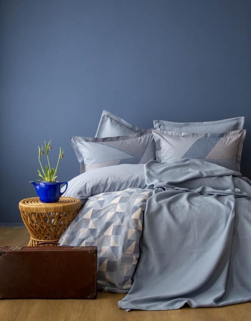 SENRO İNDİGO ÇİFT KİŞİLİK COZY SET