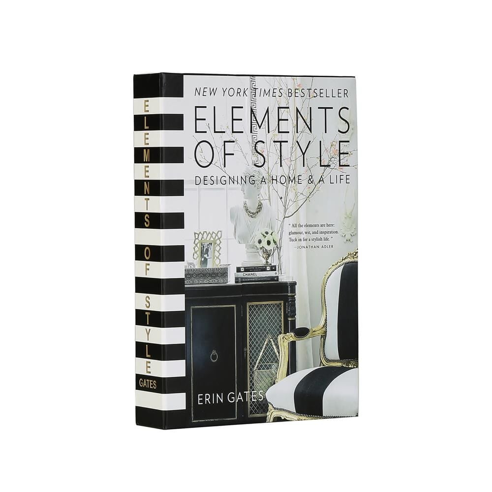 SİYAH BEYAZ DEKORATİF KİTAP KUTU