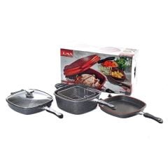 GRİ GRANİT MULTI COOKER TENCERE SETİ