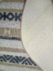 JAKAR GRİ DESENLİ OVAL YOLLUK/PASPAS 75X150CM