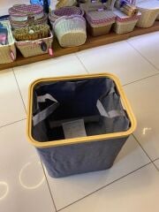 GRİ KATLANIR ÇAMAŞIR SEPETİ 40X33X45CM