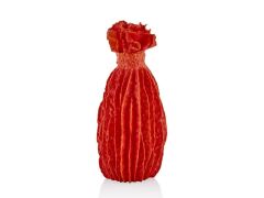 KIRMIZI KAPAKLI MERCAN VAZO/DEKOR 36CM