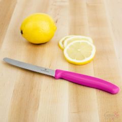 DOMATES BIÇAK TIRTIKLI PEMBE 210MM