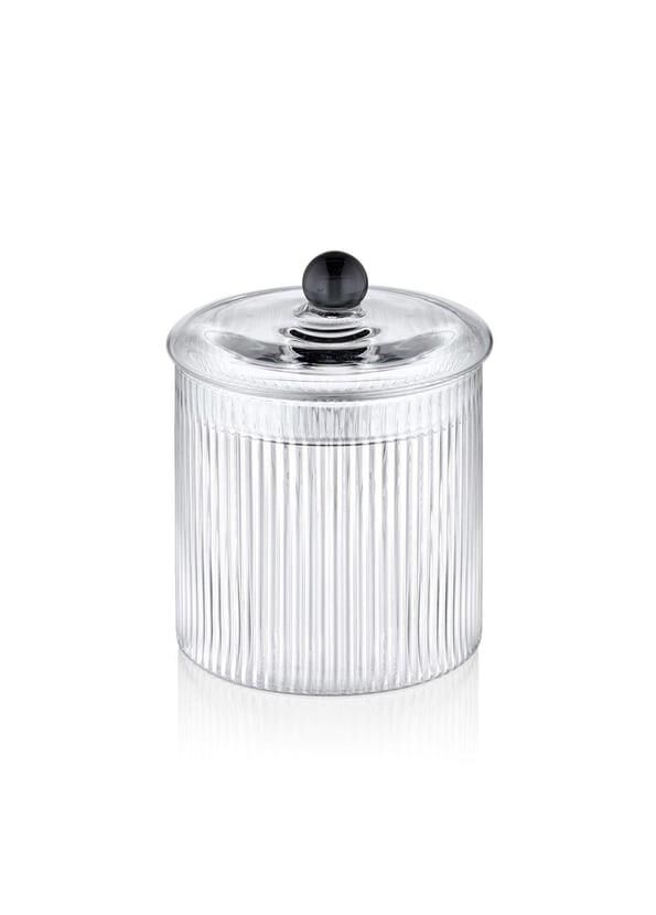 STRİPED BOROSİLİKAT CAM ŞEKERLİK 9X9X11CM