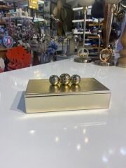 ALTIN KULPLU DEKORATİF KUTU 11X20CM