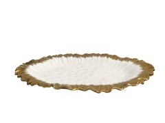 BEYAZ OVAL SERVİS TABAK 40X31CM