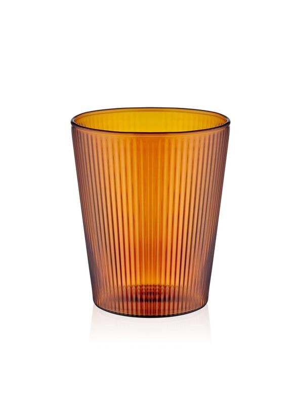 STRİPED AMBER BOROSİLİKAT CAM BARDAK 400ML