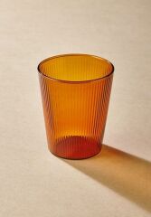 STRİPED AMBER BOROSİLİKAT CAM BARDAK 400ML