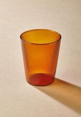 STRİPED AMBER BOROSİLİKAT CAM BARDAK 400ML