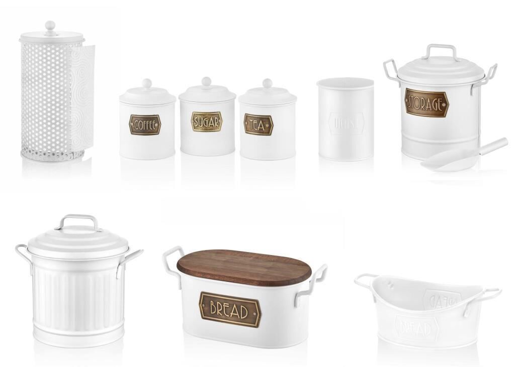 BEYAZ GALVENİZ 16 PARÇA MUTFAK SETİ